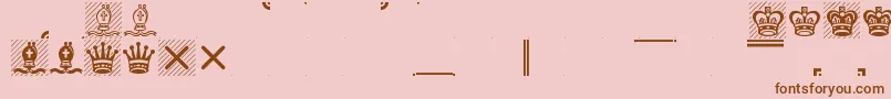 Leipfont Font – Brown Fonts on Pink Background