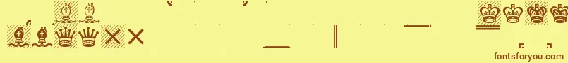Leipfont Font – Brown Fonts on Yellow Background