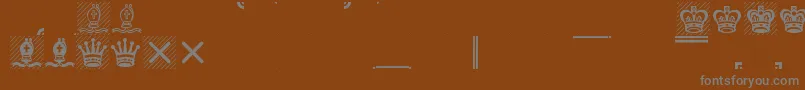 Leipfont Font – Gray Fonts on Brown Background