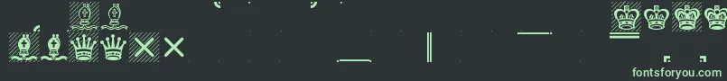 Leipfont Font – Green Fonts on Black Background