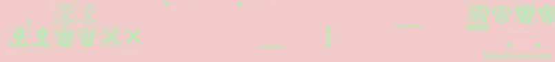 Leipfont Font – Green Fonts on Pink Background
