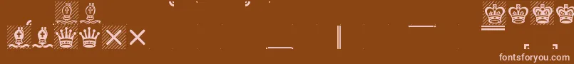 Leipfont Font – Pink Fonts on Brown Background