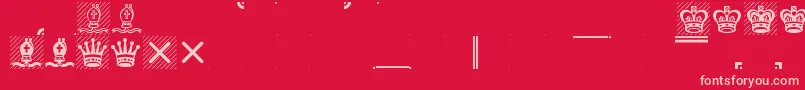 Leipfont Font – Pink Fonts on Red Background