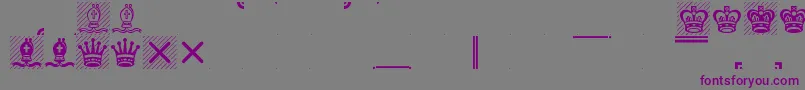 Leipfont Font – Purple Fonts on Gray Background