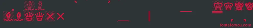 Leipfont Font – Red Fonts on Black Background