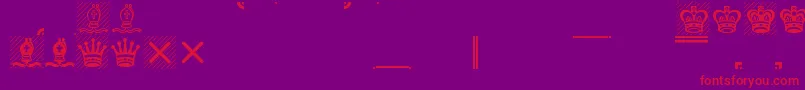 Leipfont Font – Red Fonts on Purple Background