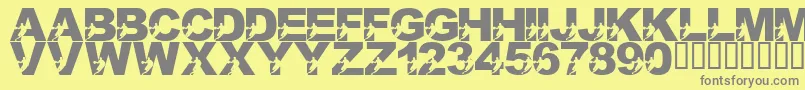 Подробнее о шрифте LmsILoveThisGame Шрифт LmsILoveThisGame – серые шрифты на жёлтом фоне