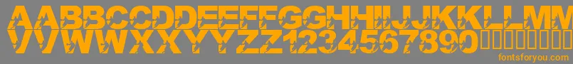 LmsILoveThisGame Font – Orange Fonts on Gray Background