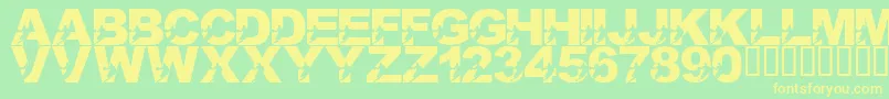 LmsILoveThisGame Font – Yellow Fonts on Green Background