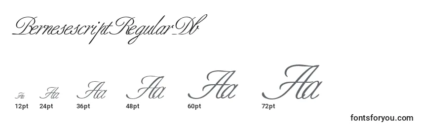 BernesescriptRegularDb Font Sizes