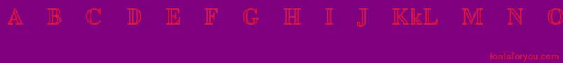 EuclidMathTwoBold Font – Red Fonts on Purple Background