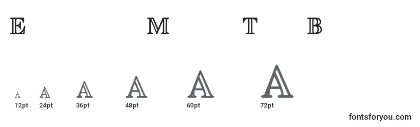 EuclidMathTwoBold Font Sizes