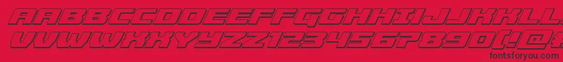 More about Cruiserfortress3Dital Font Cruiserfortress3Dital Font – Black Fonts on Red Background