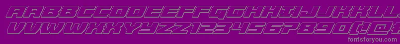 Police Cruiserfortress3Dital – polices grises sur fond violet