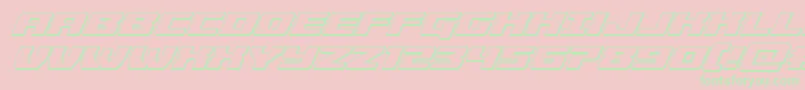 fuente Cruiserfortress3Dital – Fuentes Verdes Sobre Fondo Rosa