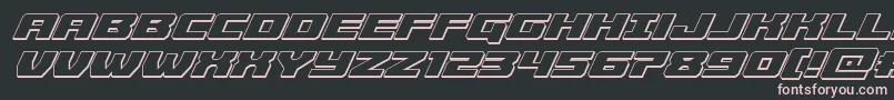 Police Cruiserfortress3Dital – polices roses sur fond noir