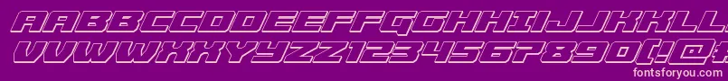 Więcej informacji o czcionce Cruiserfortress3Dital Czcionka Cruiserfortress3Dital – różowe czcionki na fioletowym tle