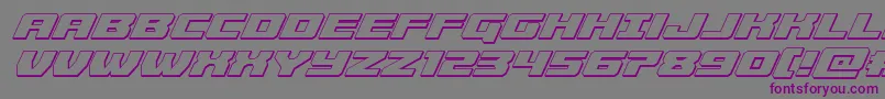 Cruiserfortress3Dital Font – Purple Fonts on Gray Background