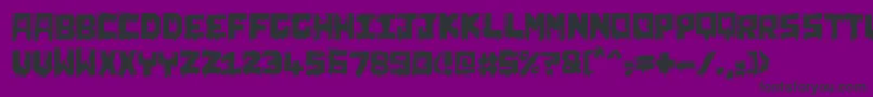 ChunqDipped Font – Black Fonts on Purple Background
