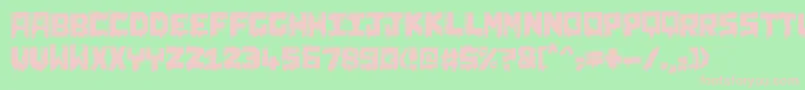 ChunqDipped Font – Pink Fonts on Green Background