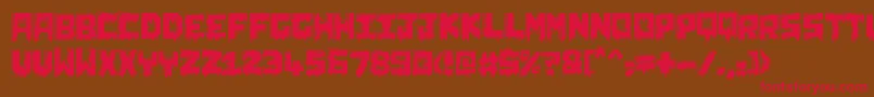 ChunqDipped Font – Red Fonts on Brown Background