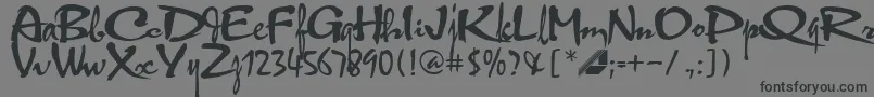 Hltphbk2 Font – Black Fonts on Gray Background