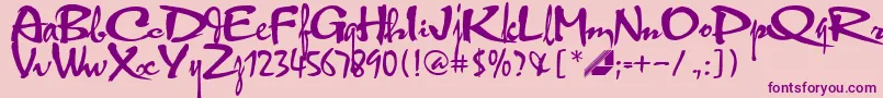 More about Hltphbk2 Font Hltphbk2 Font – Purple Fonts on Pink Background
