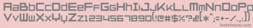 RazerblackwidowRegular Font – Gray Fonts on Pink Background