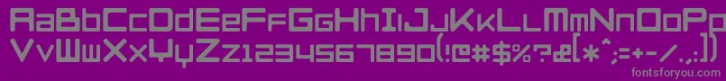 RazerblackwidowRegular Font – Gray Fonts on Purple Background