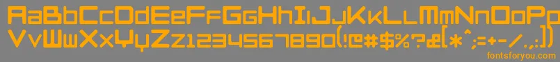 RazerblackwidowRegular Font – Orange Fonts on Gray Background