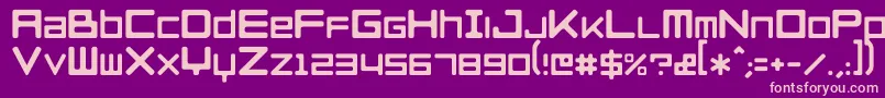 RazerblackwidowRegular Font – Pink Fonts on Purple Background