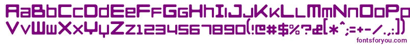 RazerblackwidowRegular Font – Purple Fonts on White Background