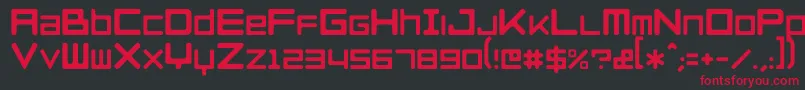 RazerblackwidowRegular Font – Red Fonts on Black Background