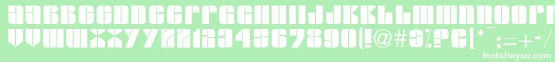 GloriaRegular Font – White Fonts on Green Background