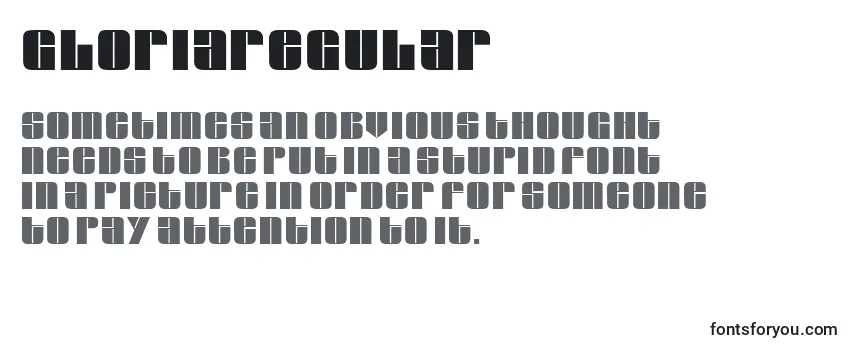 GloriaRegular-fontti