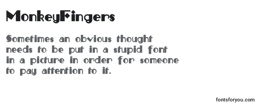 Обзор шрифта MonkeyFingers