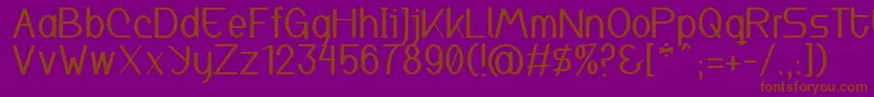 Inspyratta Font – Brown Fonts on Purple Background