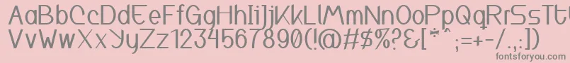 Inspyratta Font – Gray Fonts on Pink Background