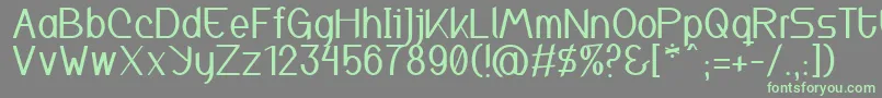 Inspyratta Font – Green Fonts on Gray Background