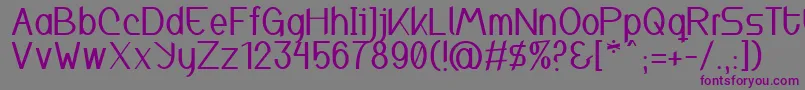 Inspyratta Font – Purple Fonts on Gray Background