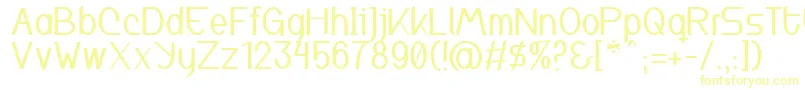 Inspyratta Font – Yellow Fonts on White Background