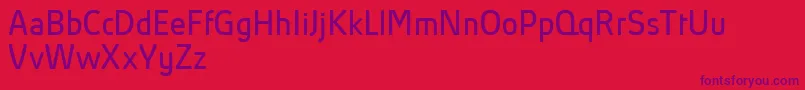 AbsolutProBookReduced-Schriftart – Violette Schriften auf rotem Hintergrund