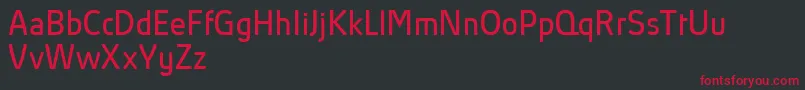AbsolutProBookReduced Font – Red Fonts on Black Background