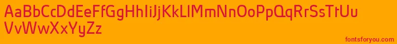 フォントAbsolutProBookReduced – オレンジの背景に赤い文字