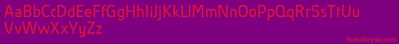 AbsolutProBookReduced Font – Red Fonts on Purple Background