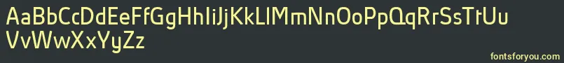 AbsolutProBookReduced Font – Yellow Fonts on Black Background