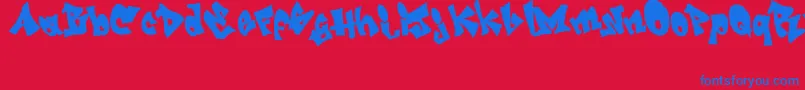 Más sobre la fuente GrafitiJedagraphicx fuente GrafitiJedagraphicx – Fuentes Azules Sobre Fondo Rojo