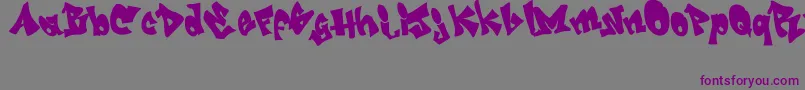 Weitere Informationen zur GrafitiJedagraphicx-Schriftart GrafitiJedagraphicx-Schriftart – Violette Schriften auf grauem Hintergrund