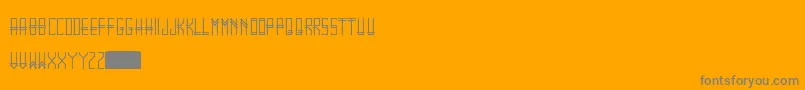 フォントGramtica – オレンジの背景に灰色の文字