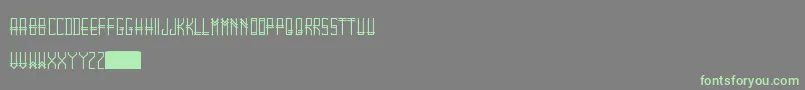 Gramtica Font – Green Fonts on Gray Background